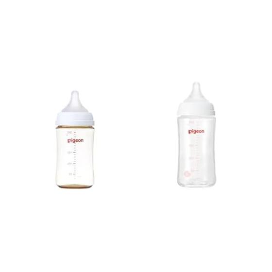 PIGEON Pigeon Breast Milk Experience Baby Bottle 240ml 3 Months~ Made of PPSU + Pigeon Breast Milk Experience Baby Bottle 240ml 3 Months~ Made of