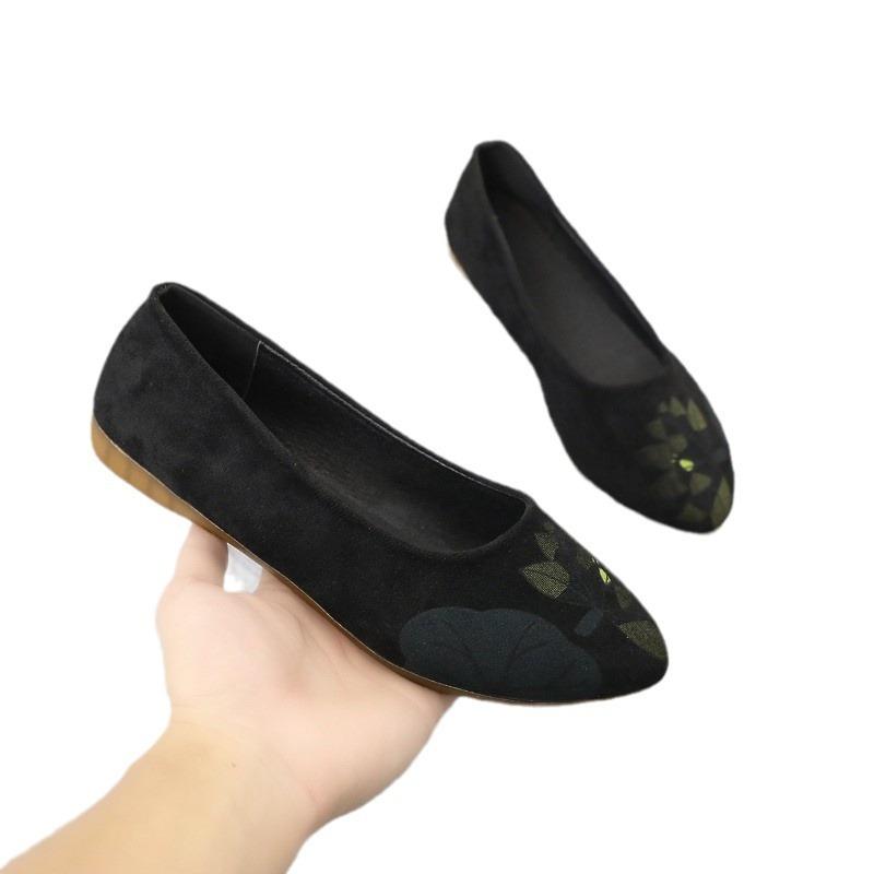 Spring New Flat-bottomed Pointed Single Shoes Women's Casual Doudou Shoes