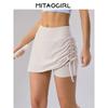 Mitaogirl Kendall Sports Skirt Women's Running Yoga Workout Clothes Badminton Tennis Skirt High Waist Skirt