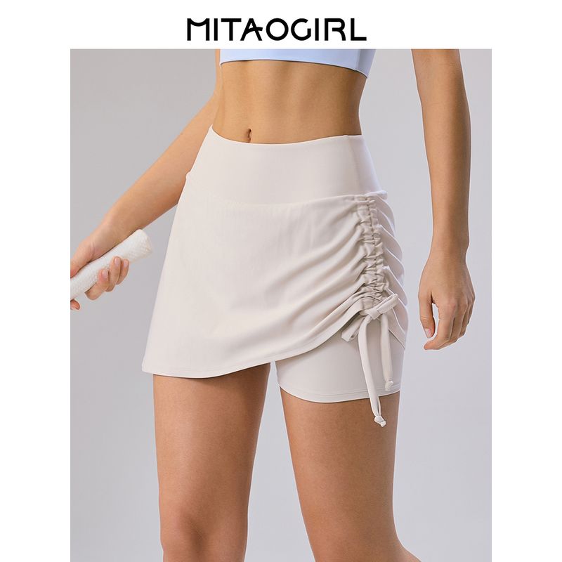 Mitaogirl Kendall Sports Skirt Women's Running Yoga Workout Clothes Badminton Tennis Skirt High Waist Skirt