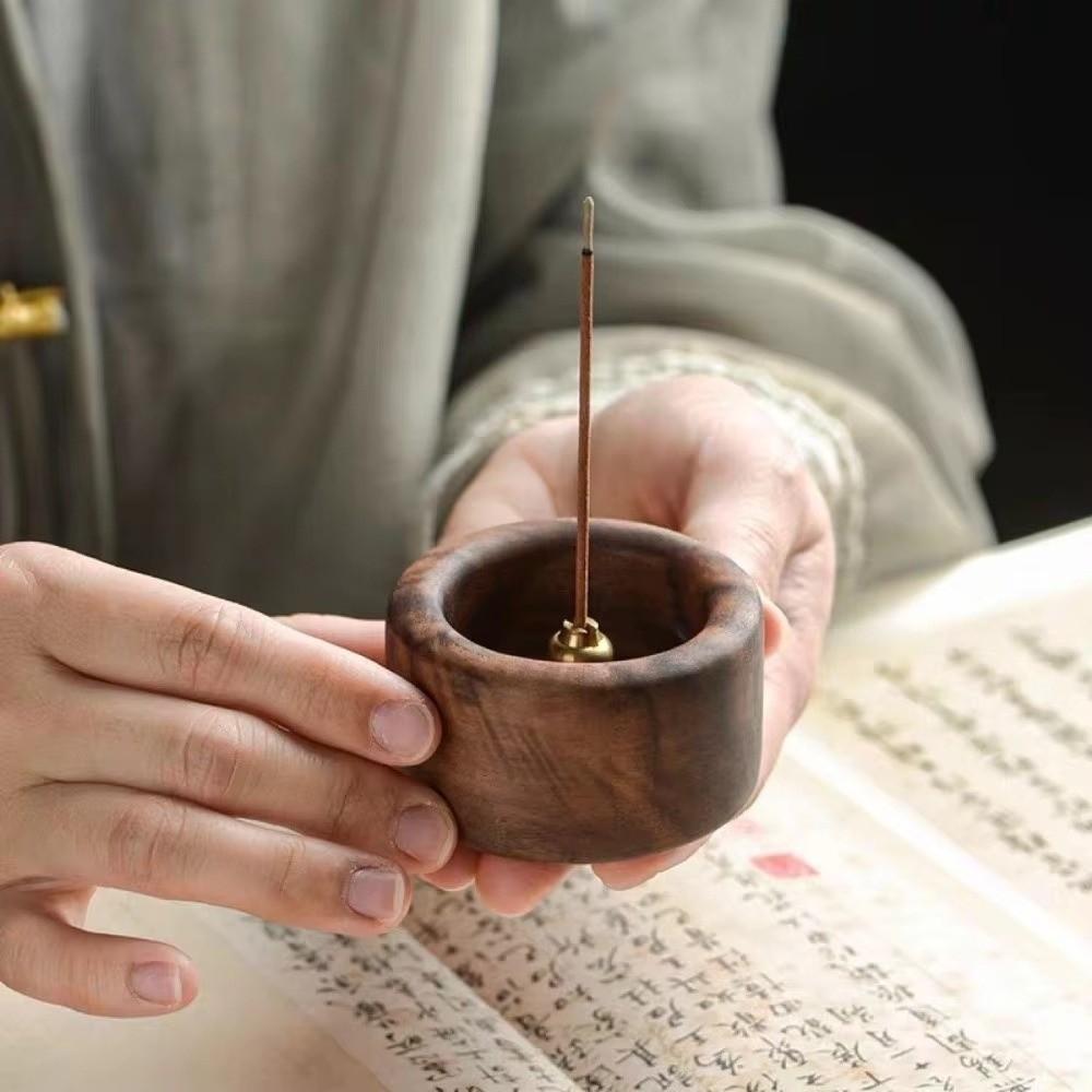 Mini-Weihrauchbrenner Basis Holz Aroma Basis Schale Neuer Räucherstäbchenhalter