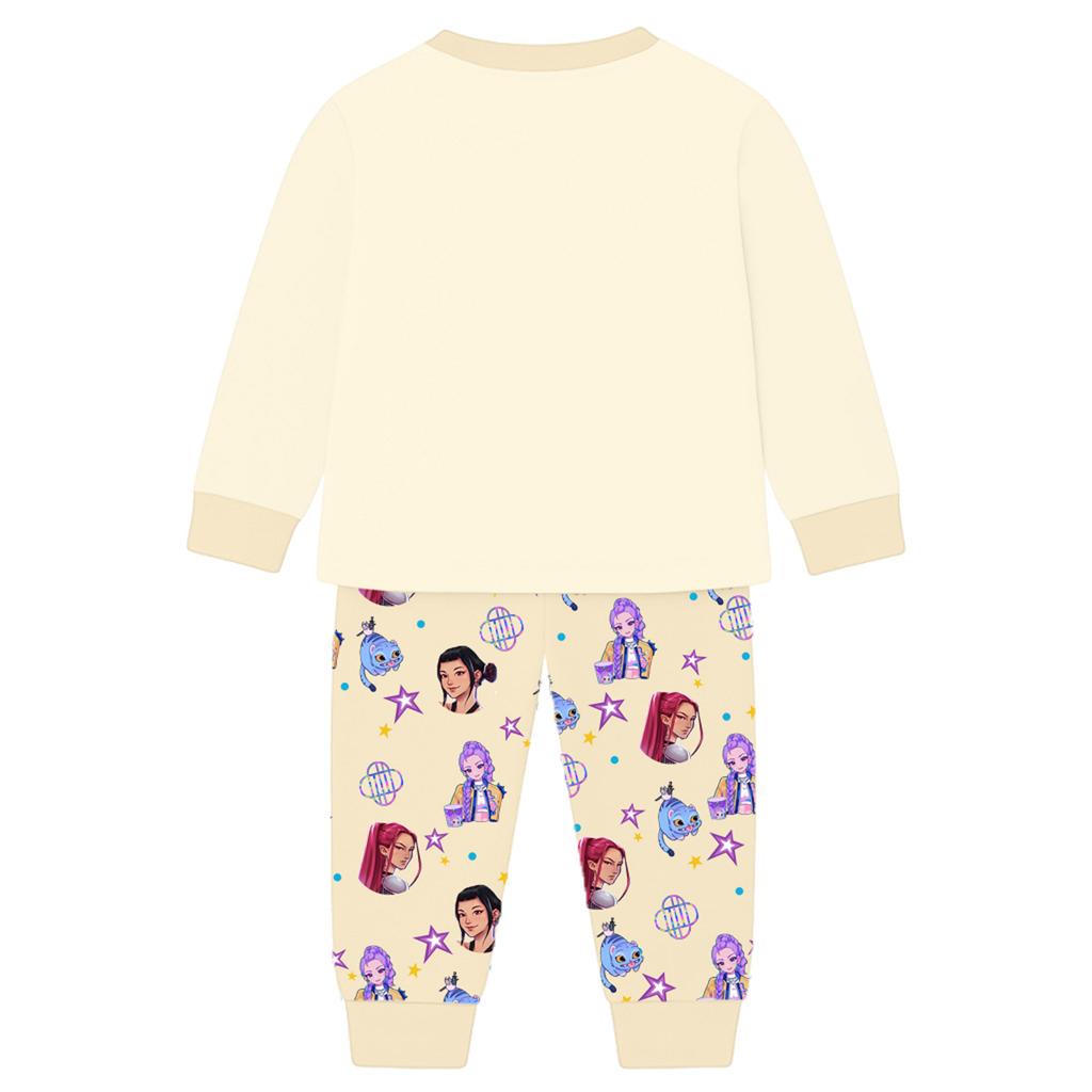 Children's Fashion Suit Skirt Round Neck Long Sleeve Top Pants
