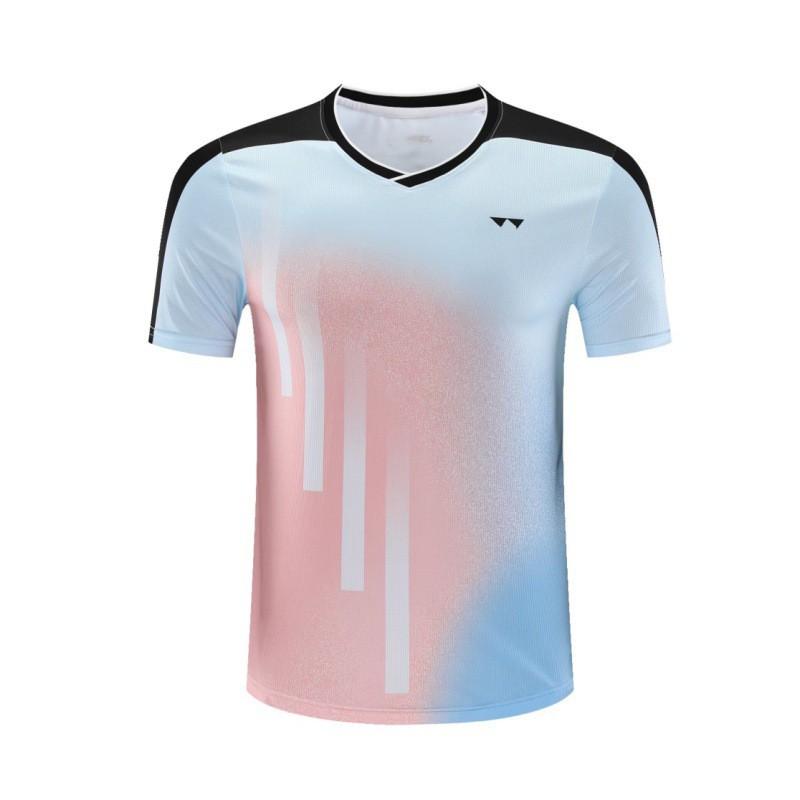 Maglietta da Badminton ad Asciugatura Rapida Uomo Donna Ragazzi Leggera Traspirante Maglietta Sportiva Allenamento Competizione