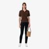 Lacoste Women's Open Collar Pique Sweater Polo Shirt PF300E-56GLFA