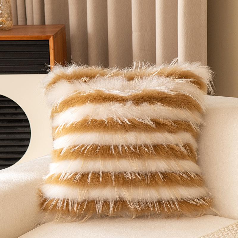 45X45CM Luxury Brown Throw Pillow Cover Simple Antique Waist Cushion Cover Decor Home Decorative Pillowcase