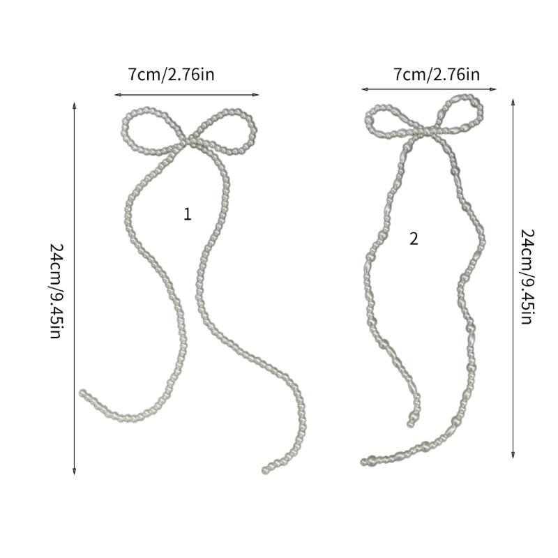 Handcrafted Jewelry Making Supplies Beautiful Beaded Bowknot Decoration Unique Jewelry Accessory for Craft Projects