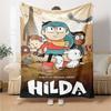 Hilda'S Fantasy Adventure Flannel Blanket Super Soft Warm Cozy Blanket for Sofa Bed Office Travel All‑Season Home Decor Gift