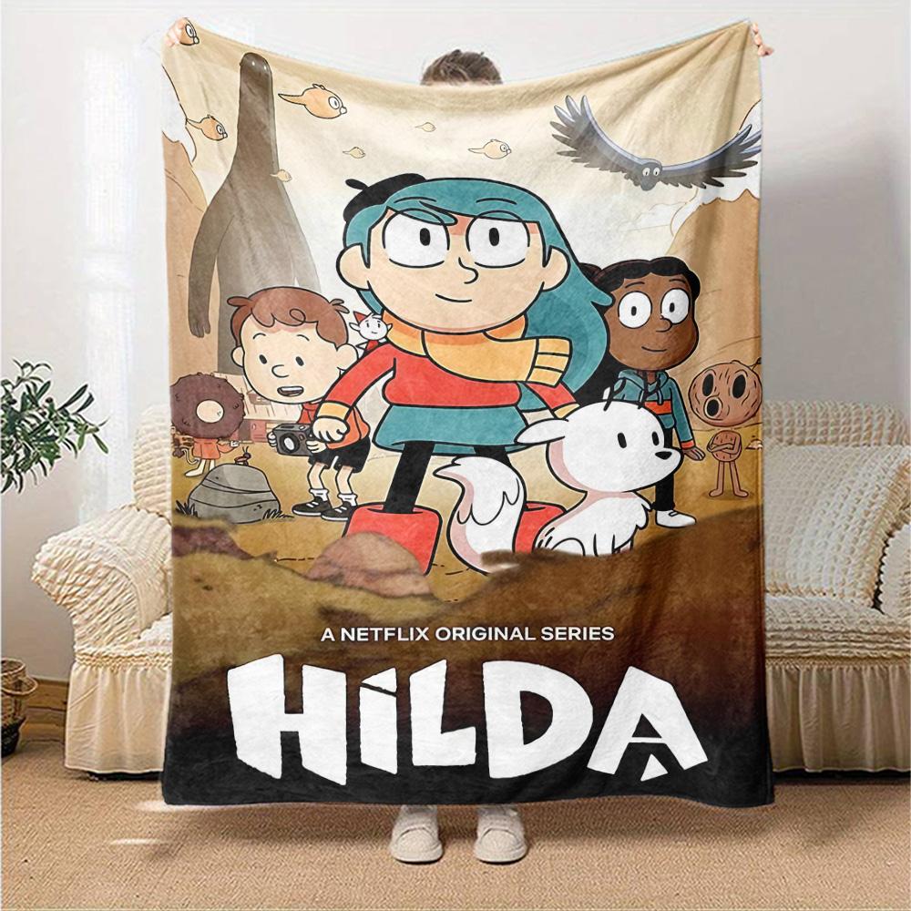 Hilda'S Fantasy Adventure Flannel Blanket Super Soft Warm Cozy Blanket for Sofa Bed Office Travel All‑Season Home Decor Gift