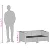 2 Piece Garden Lounge Set with Cushions Gray Poly Rattan