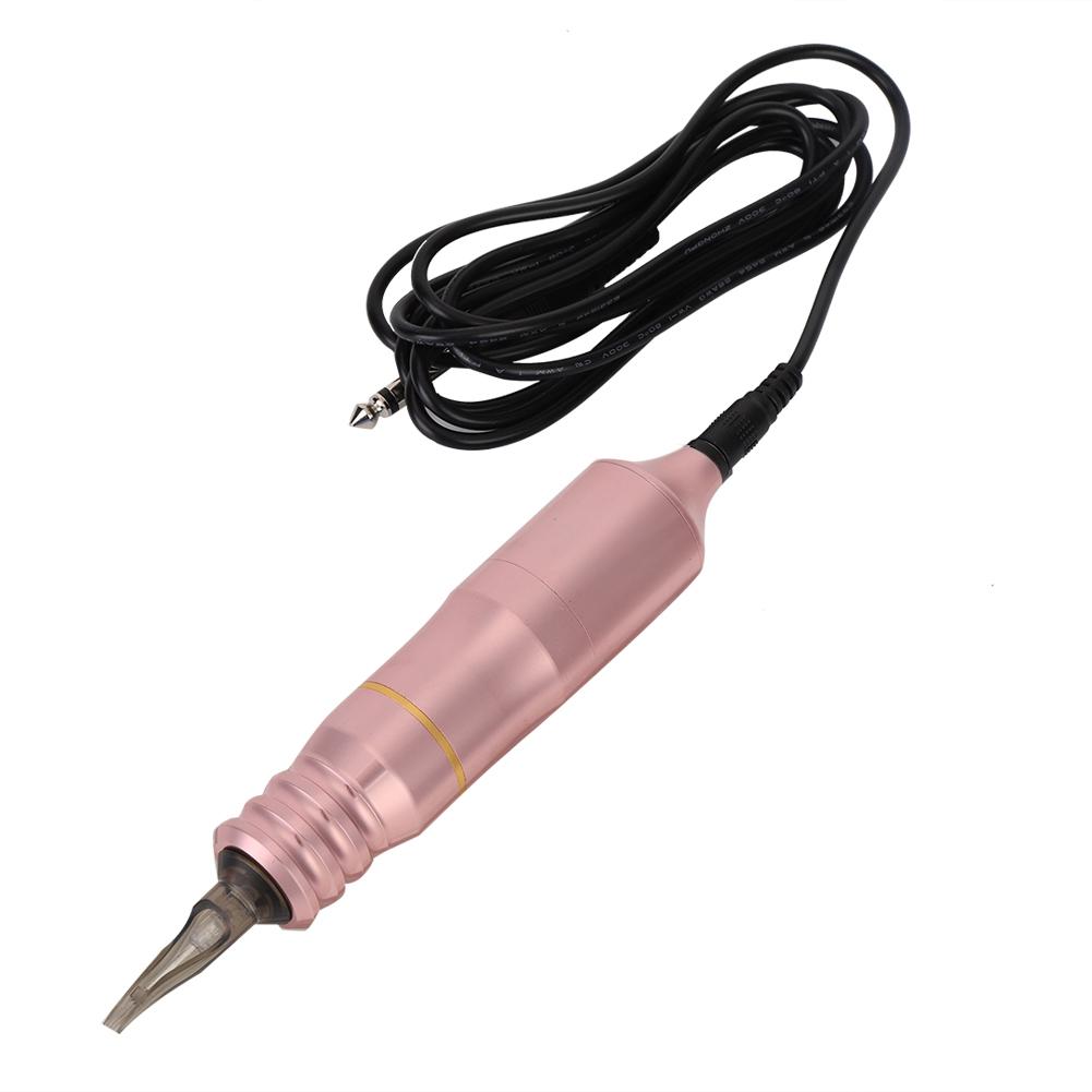 Professional Electric Tattoo Pen Shader Rotate Strong Motor Tattoo Machine (Pink Pointed Head)