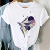 T-Shirts Women 90S Star Fashion Short Sleeve Trend Spring Summer Clothes Stylish Tshirt Top Lady Print Girl Tee T-Shirt