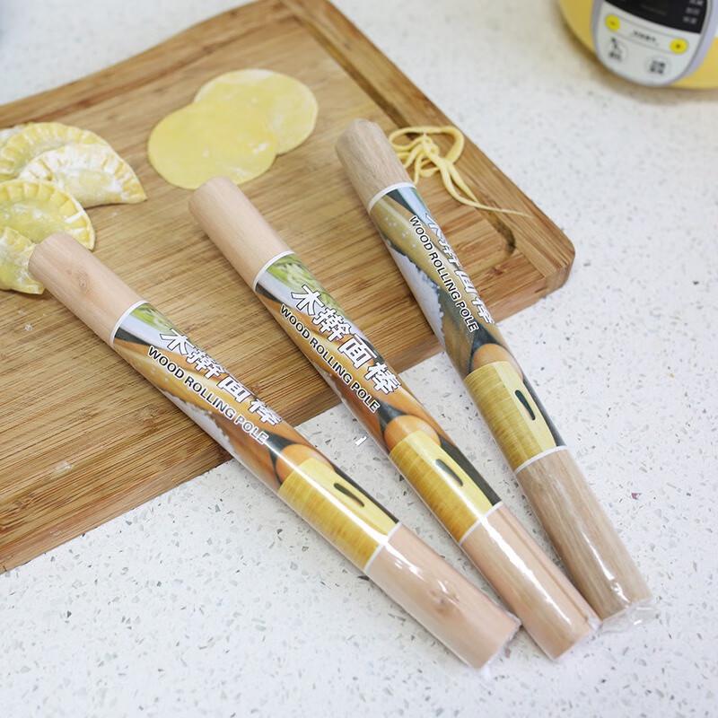 FUMAIDE Kitchen Beech Wood Rolling Pin Set