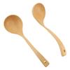 2 STÜCK Holzlöffel Schöpfkelle zum Kochen Langer Griff Küchenservierlöffel Suppenkelle Kochutensil