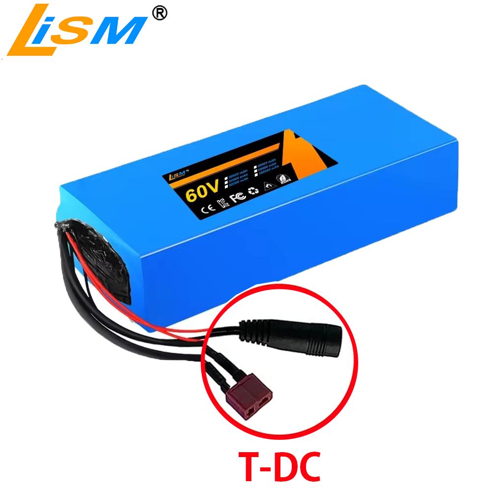 100% True Capacity 60V 16S5P 20Ah Lithium Ion Battery Battery 60V 1800W Battery Free Delivery18650