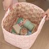 1PC Laundry Hamper Foldable Floral Design Lightweight Fabric Ins Style Miscellaneous Baskets Cute Storage Basket Sweet 32x26x25cm