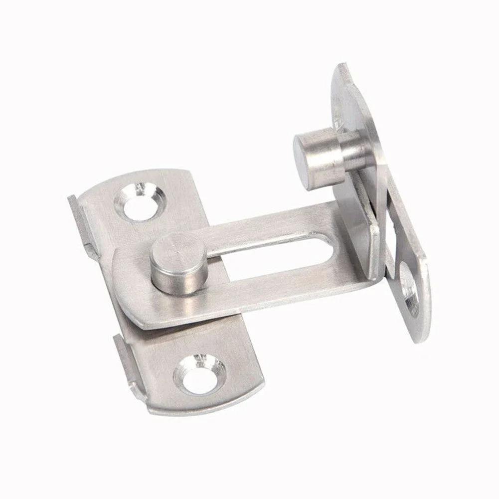 Door Latch Doors Lock 90Degree Right Angle Door Latch Buckle Hasp Sliding Lock Barrel Bolt Hardware Safety Door Bolt