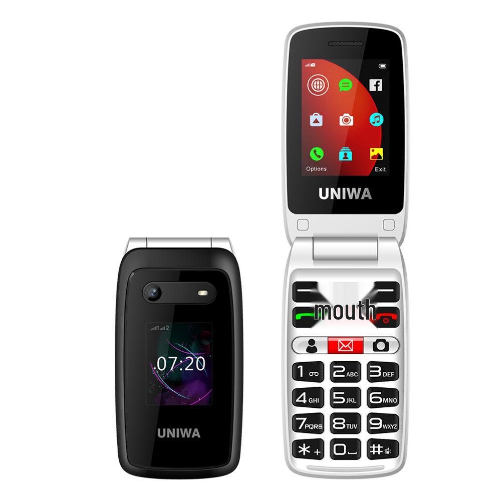 4G Dual SIM Flip Phone for Seniors with Global Bands