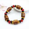 2026 Ximang Red Agate Bracelet Tibet Beads as Right Rain Barrel Shaped Bead Factory Live Delivery S2042017