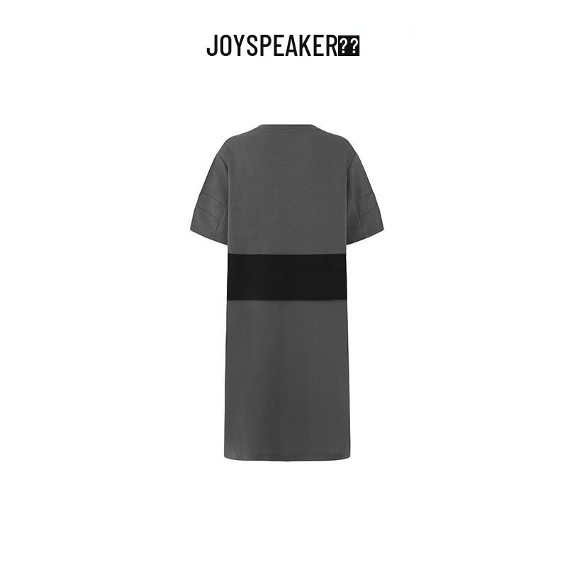 JOY SPEAKER Spliced T-shirt Straight Dress