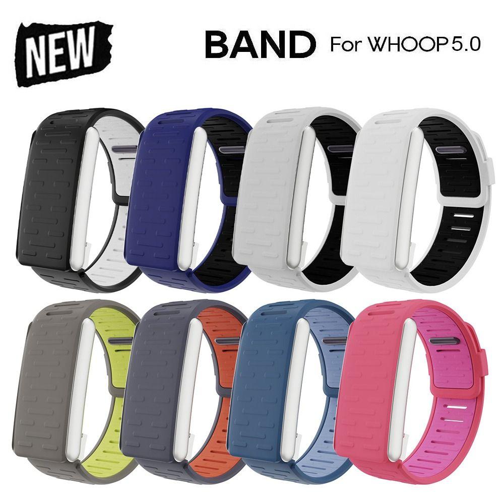 New Silicone Fitness Band Breathable Adjustable Tracker Strap Soft Protector Replacement Strap for Whoop 5.0 One/Peak Women Men