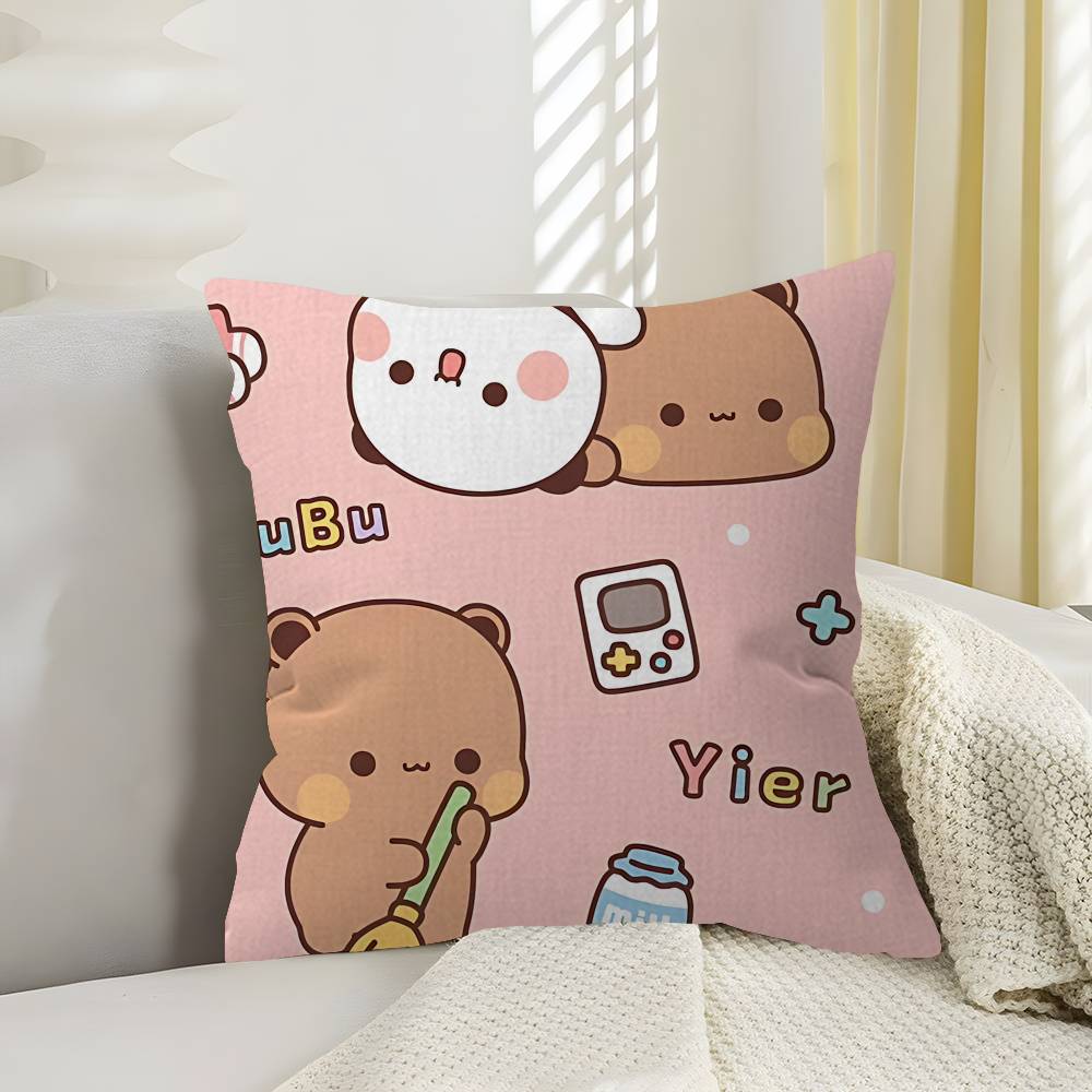 Cartoon Bubu and Dudu Pillow Anime Pillow Sofa Bed Head Pillow Cover Cushion Cover 45x45 cm Fashion