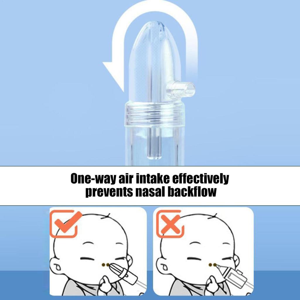 Baby Nasal Aspirator Powerful Hand Pump Nose Sucker Quiet Manual Nose Suctioners For Babies Baby Nasal Sucker Aspirator Snot
