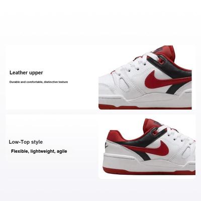 Full Force Low GS Mystic Red Kids Sneakers White Black Team-Orange FV5929-100