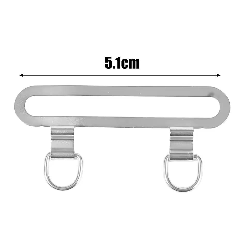 4/1Pcs Ultra Thin Metal Lanyard Patch For iPhone 16 15 14 13 Dual Hole Phone Case Hanging Card Stainless Steel Connector Gasket