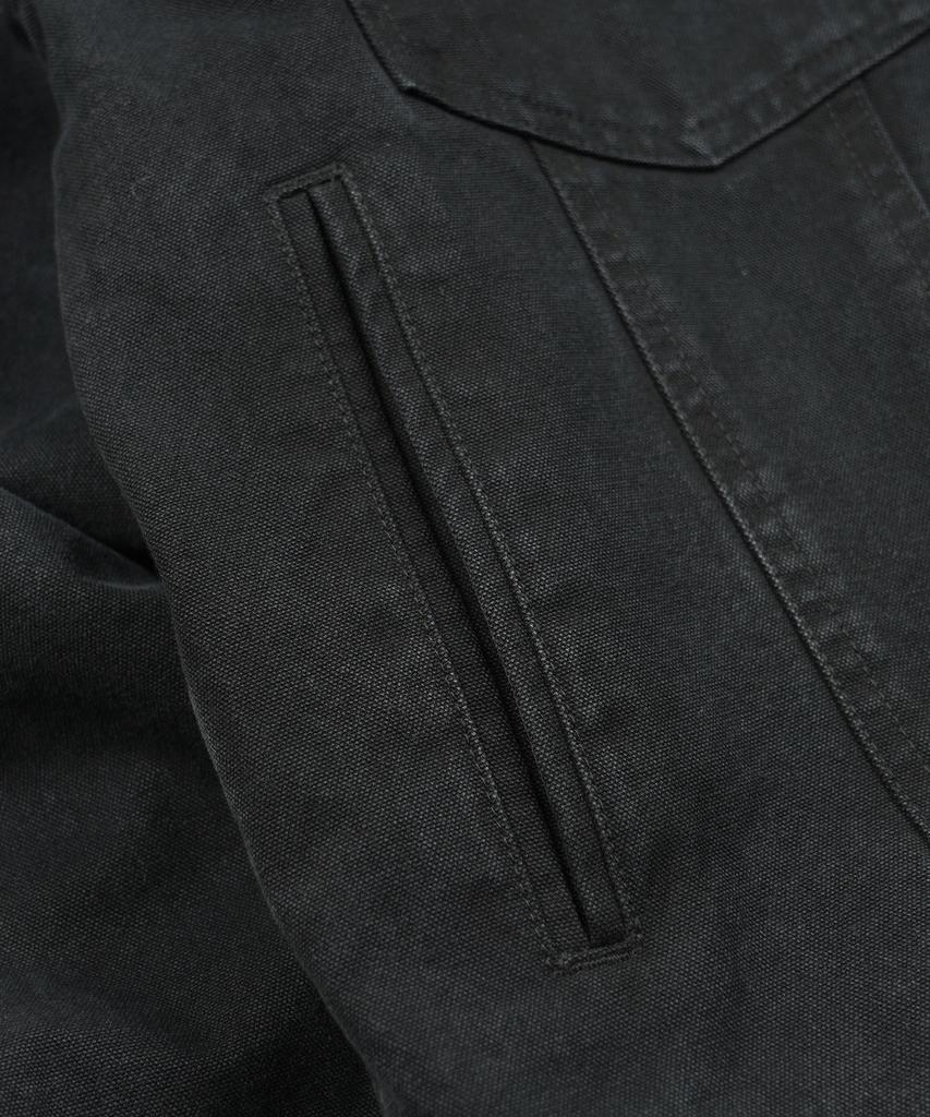 FRIZMWORKS Heavy Canvas Storm Trucker Jacket _ Black