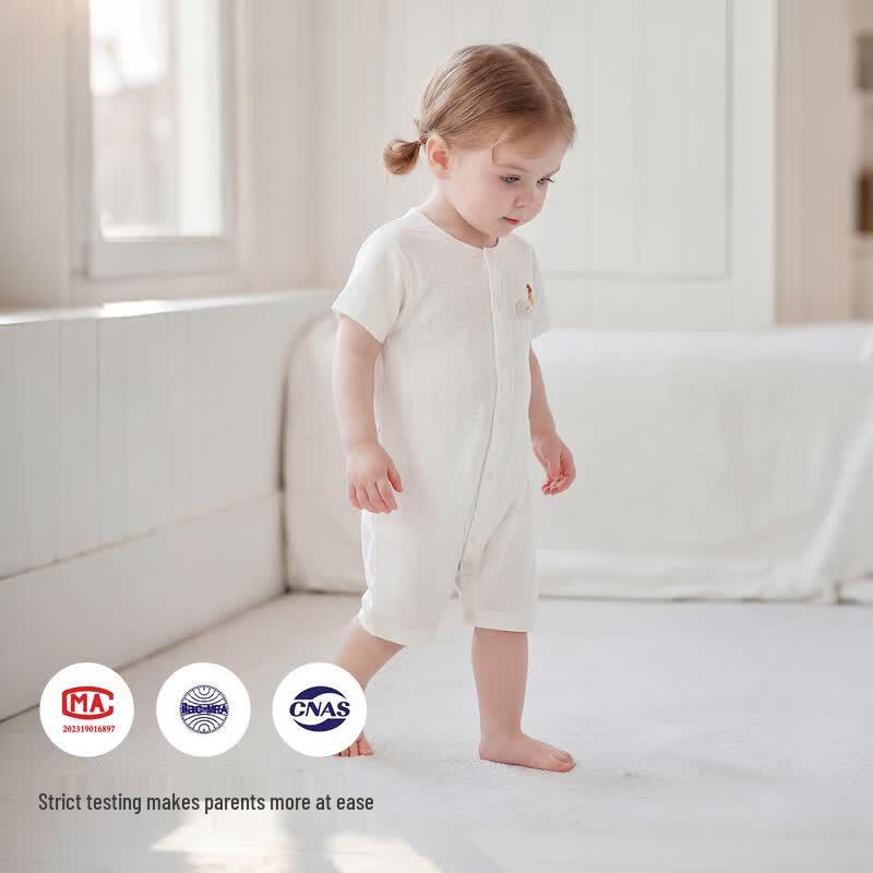 Guaqixiong Lightweight & Breathable Baby Short Sleeve Romper