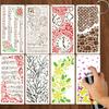 8 Pieces/set, Music Note Template, Reusable, Smooth and Clear Patterns, Painted Hollow Template, DIY Painting Template