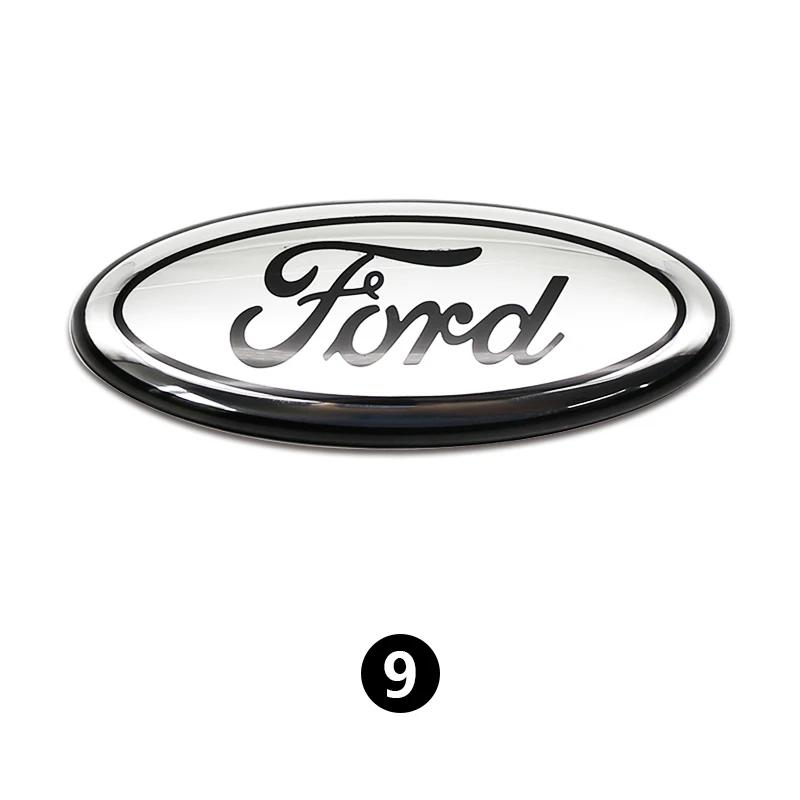New 2026 Car Sticker 12.5-14.5-17.5-22.5cm Car Front Grille Logo Trunk Accessories Hood Sticker For Ford Focus mk2 mk3 Fiesta mk