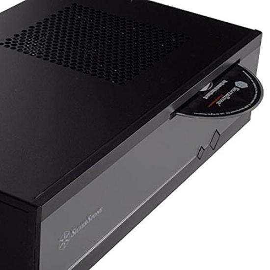 Silver Stone SilverStone HTPC case that combines space saving and expandability Japanese Black [Milo Series] Mini-ITX SST-ML05B [Official distributor]