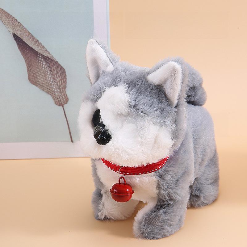 Interactive Plush Puppy: Walking, Barking, Nodding, and Tail-Wagging Toy for Kids