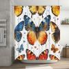 Butterfly Printed Shower Curtain Waterproof Bathroom Decorative Fabric Home Decoration for Adults 3D Butterfly Print Shower curt