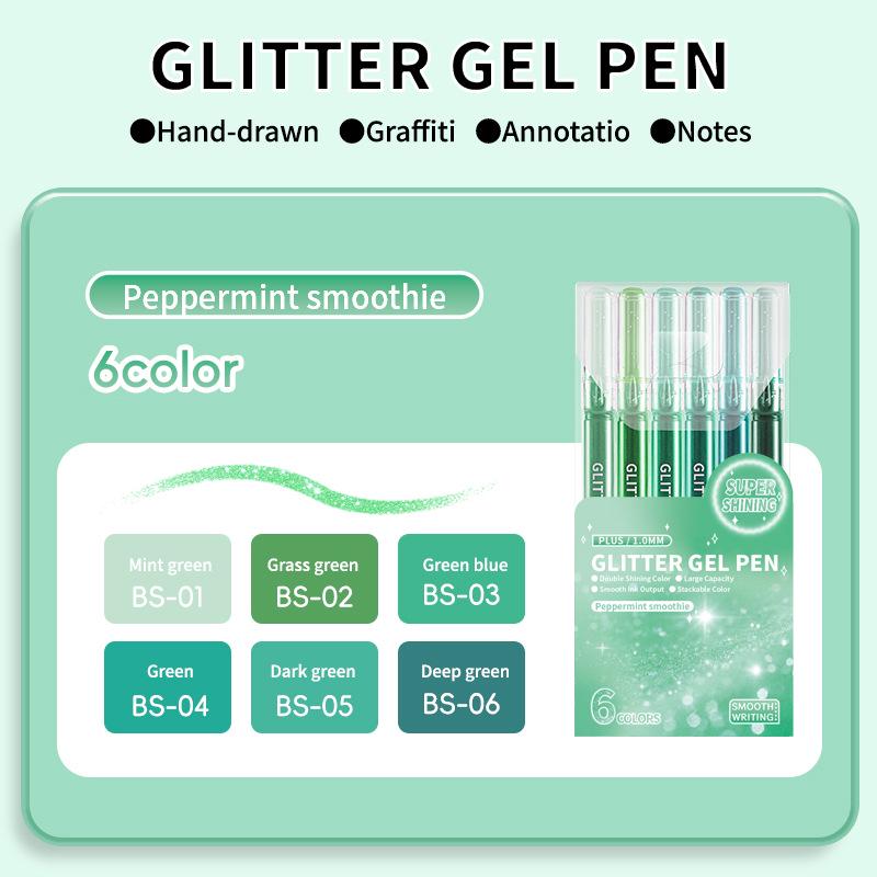 Set Nastro Washi Glitterato Festivo di Natale e Penna Gel Super Flash - 72 Colori, Grande Capacità per Straordinari Effetti Artistici