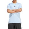 Adidas Slim Fit Crew Neck Short Sleeve T-Shirt Men Tops Blue JV9713