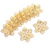 10 Stück filigrane Blumen-Verbinder, Metall-Charms, Basteln, DIY-Schmuckzubehör