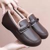 Shoes Women's Cotton Shoes Fleece Thickened Small Leather Shoes One-pedal Cotton Boots Middle and Old Warm Snow Boots Versatile Women's Short Boots