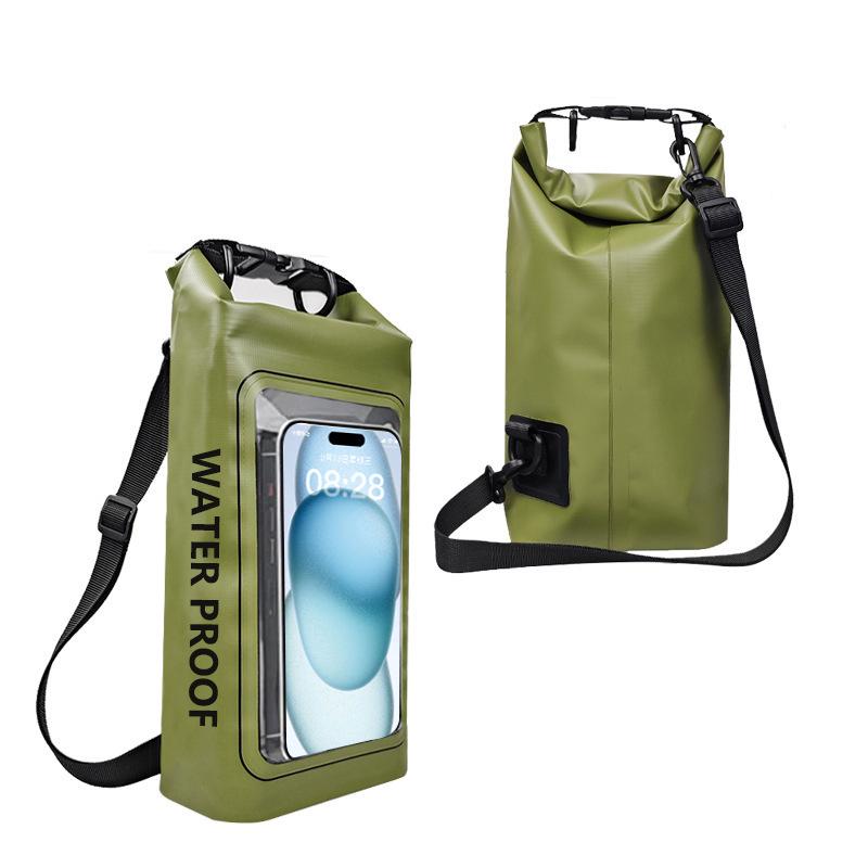 Dual-Function PVC Waterproof Phone Bag for Swimming and Diving, Touchscreen Compatible