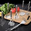 Stainless Steel Potato Masher Manual Potato Press with Ergonomic Handle Food Smasher Utensil for Avocado Vegetables Kitchen Tool