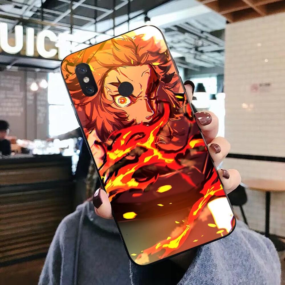 Rengoku Kyojuro Phone Case For Xiaomi Mi 5X 8 9 10 11 12 lite pro 10T PocoX3pro PocoM3 Note 10 pro lite