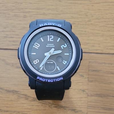 Used CASIO Baby-G BGA-2900R Ana-Digi Watch Black