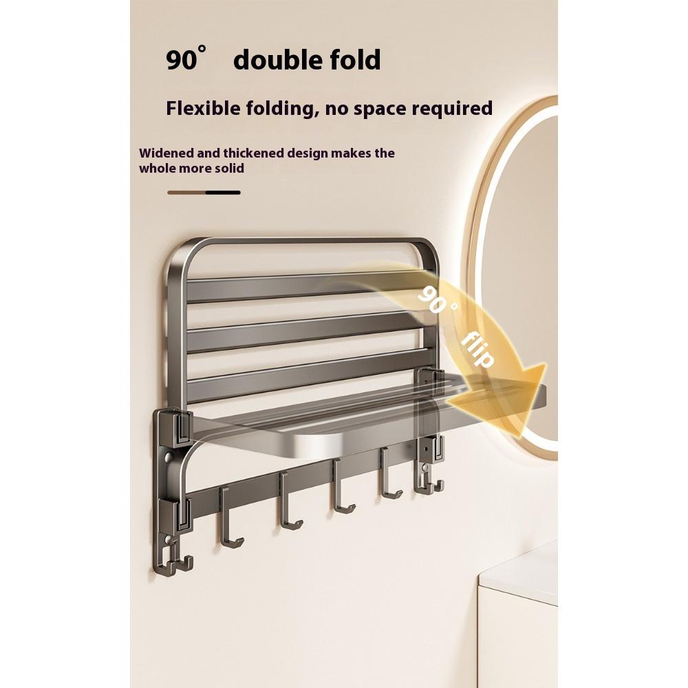 Gun Ash Handtuchhalter Ohne Bohren Toilettenregal Aufbewahrungsregal Badetuchhalter Toilette Badezimmerregal