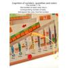 Wooden Magnetic Maze Puzzles Game for Children Color and Number Pen Moving Ball Learning Education Montessori Toys Gift for Kids