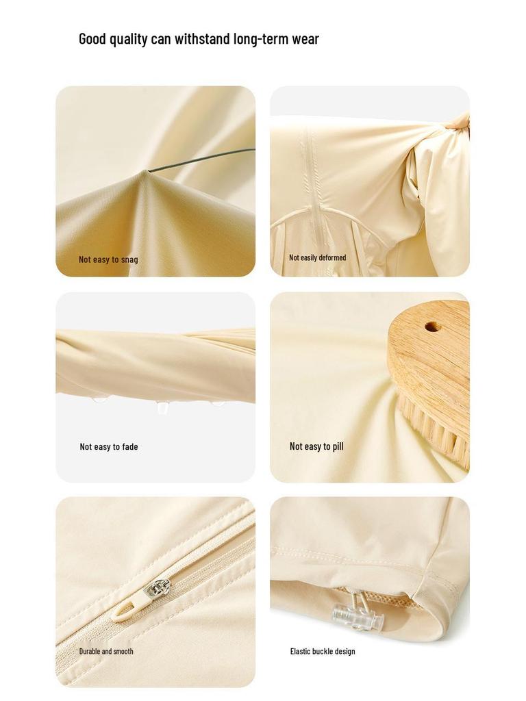 2025 Lightweight Breathable Ice Silk Sun Protection Clothing - Plus Size, Unisex, Summer Outdoor Wear