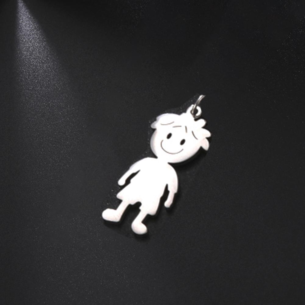 Colier personalizat băiat fată lanț personalizat Ziua mamei Tatălui Cadou pentru copii Familie Pentru femei bărbați Pandantiv din oțel inoxidabil Bijuterii