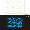 1 Sheet Glow-in-the-Dark Dinosaur Wall Stickers Waterproof Dinosaur Footprint Wall Decals Dinosaur Stickers for Nursery Kids Room