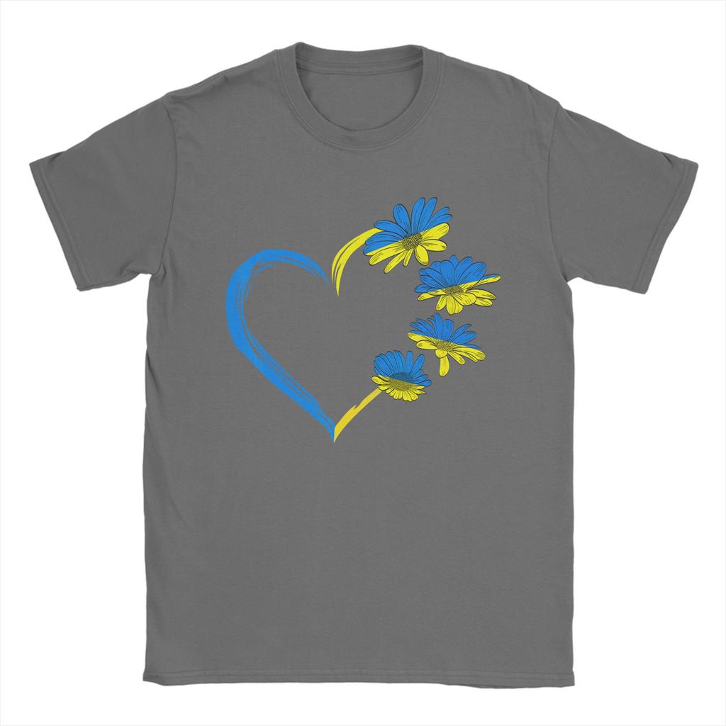 Ukraine Flag Sunflower Vintage Ukrainian Lovers Ukraine TShirt Summer 100 Cotton T Shirts For Couple Hipster Casual Tshirt