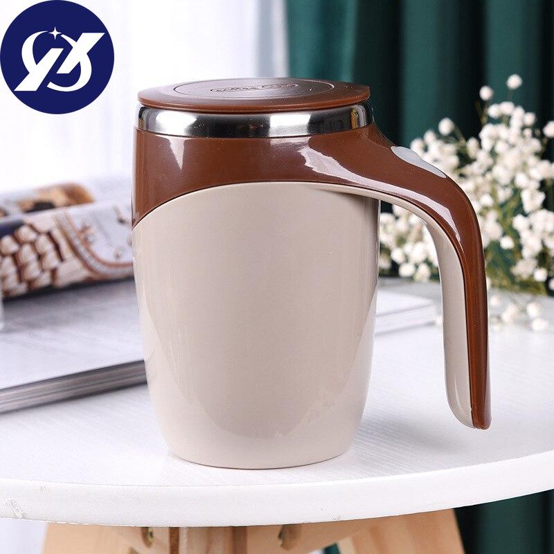 Automatic Self Stirring Magnetic Mug Stainless Steel Temperature Difference Coffee Mixing Cup Blender Smart Mixer Thermal Cup